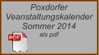 Poxdorfer Veanstaltungskalender  Sommer 2014 als pdf
