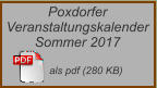 Poxdorfer Veranstaltungskalender Sommer 2017        als pdf (280 KB)
