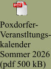 Poxdorfer- Veranstltungs- kalender Sommer 2026 (pdf 500 kB)