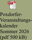 Poxdorfer- Veranstaltungs- kalender Sommer 2026 (pdf 500 kB)