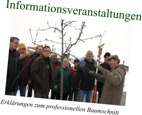Informationsveranstaltungen Erklärungen zum professionellen Baumschnitt